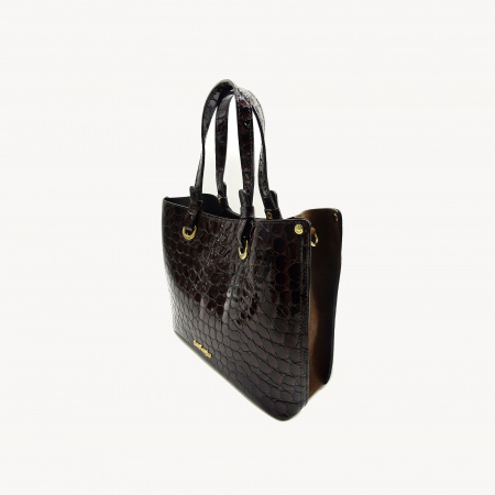 Сумка-тоут из лаковой кожи Sara Burglar