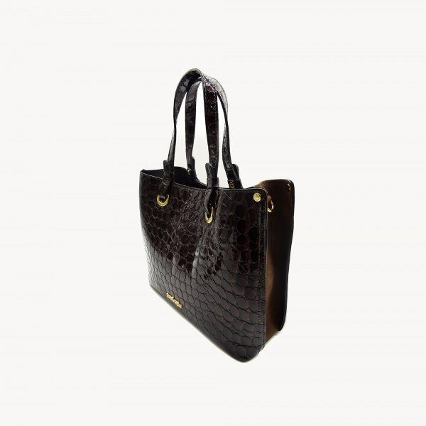 Сумка-тоут из лаковой кожи Sara Burglar