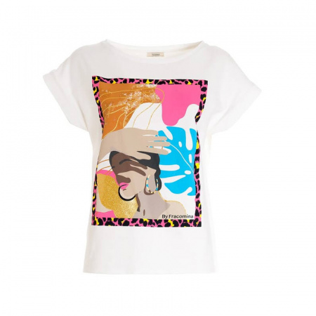 Футболка с принтом Fracomina