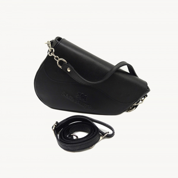 Сумка -Сэдл SARA BURGLAR А-085 н.кожа (Черный)