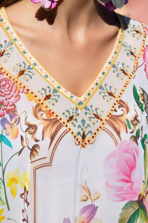 Пляжное пончо из шифона Indiano