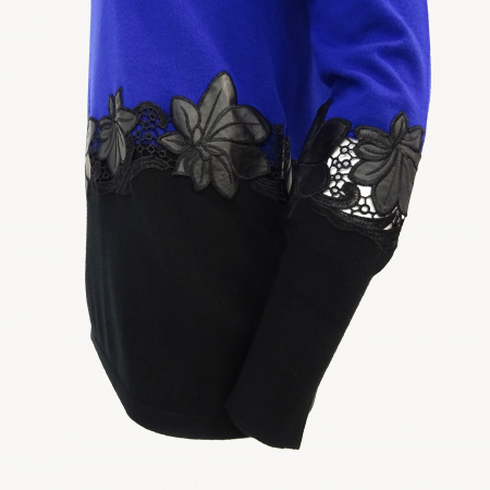 Пуловер жен. YU.K.ByS 16AH 088 (2, Blu/Nero)