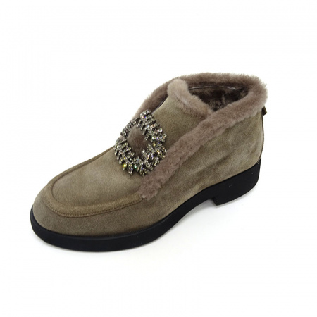 Ботинки жен.LORIBLU А-416 LO 126 замша/мех (40, Бежевый)