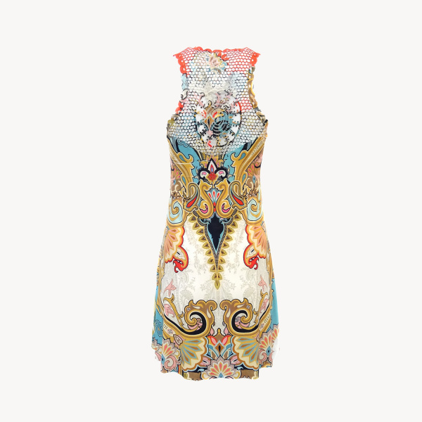 Платье Mayentl V 412 короткое (L, Beige/Azzurro)