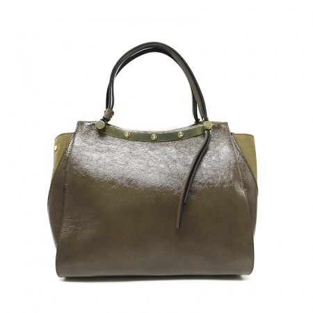 Лакированная сумка Carlo Salvatelli