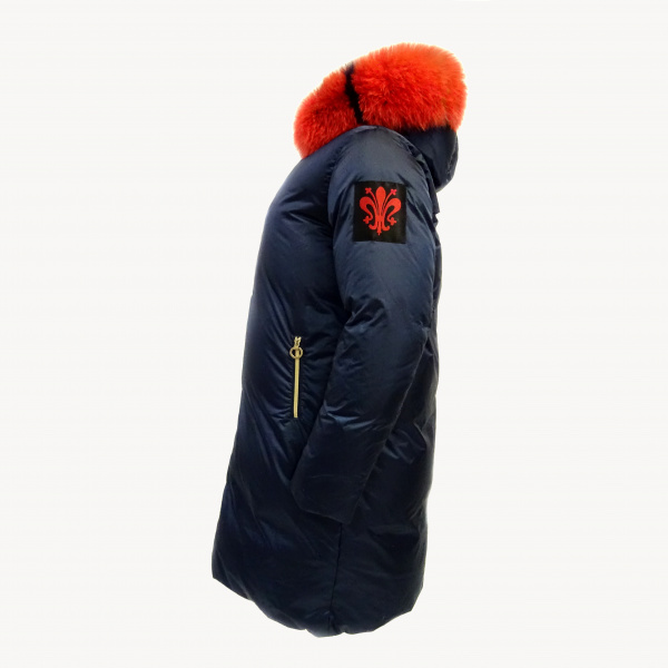 Пальто пуховое с натуральным мехом Florence Mode