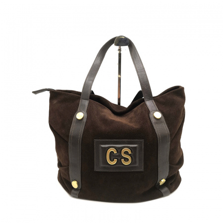 Замшевая сумка Carlo Salvatelli