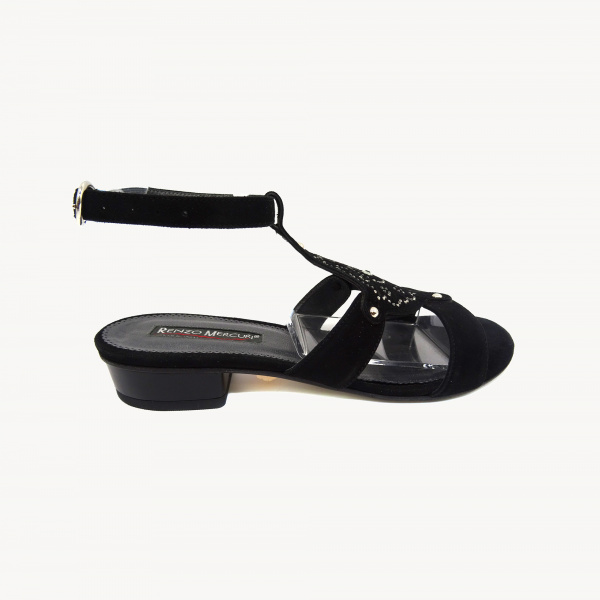 Замшевые босоножки Renzo Mercuri