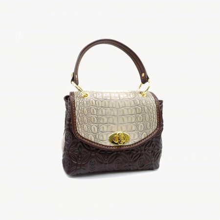 Кожаная сумка-сэтчел Marino Orlandi