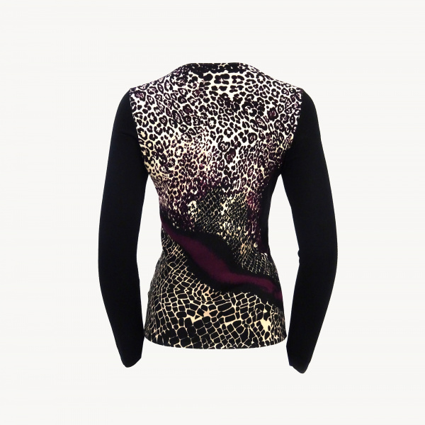 Джемпер Philippe Carat - D379 (M/L, Black/Ruby)